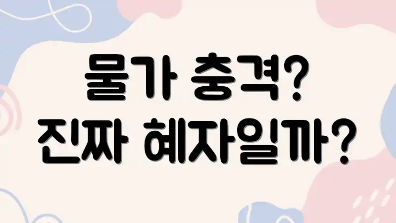 물가 충격? 진짜 혜자일까?