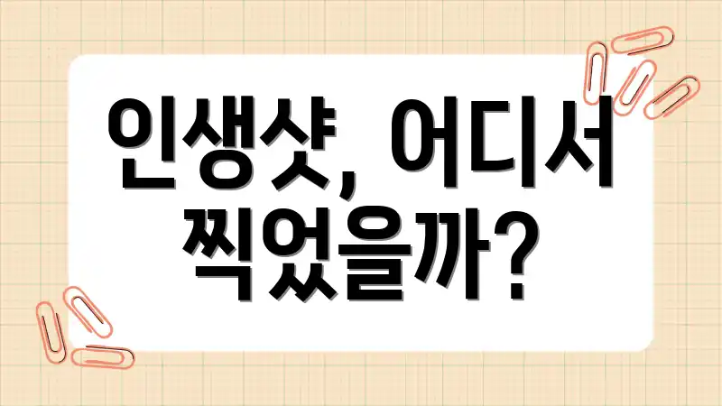 인생샷, 어디서 찍었을까?