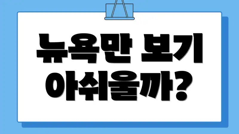 뉴욕만 보기 아쉬울까?