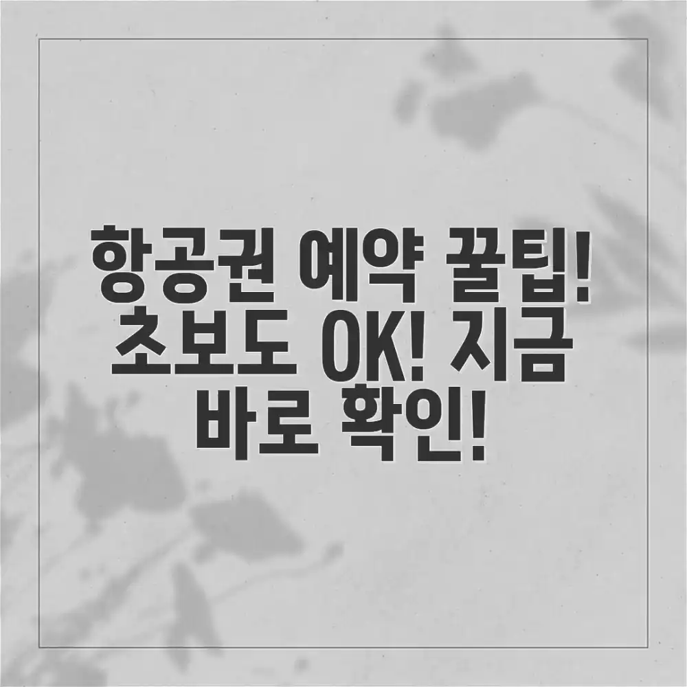 놀라운 항공권 예약, 이제 쉽게! 초보자 가이드