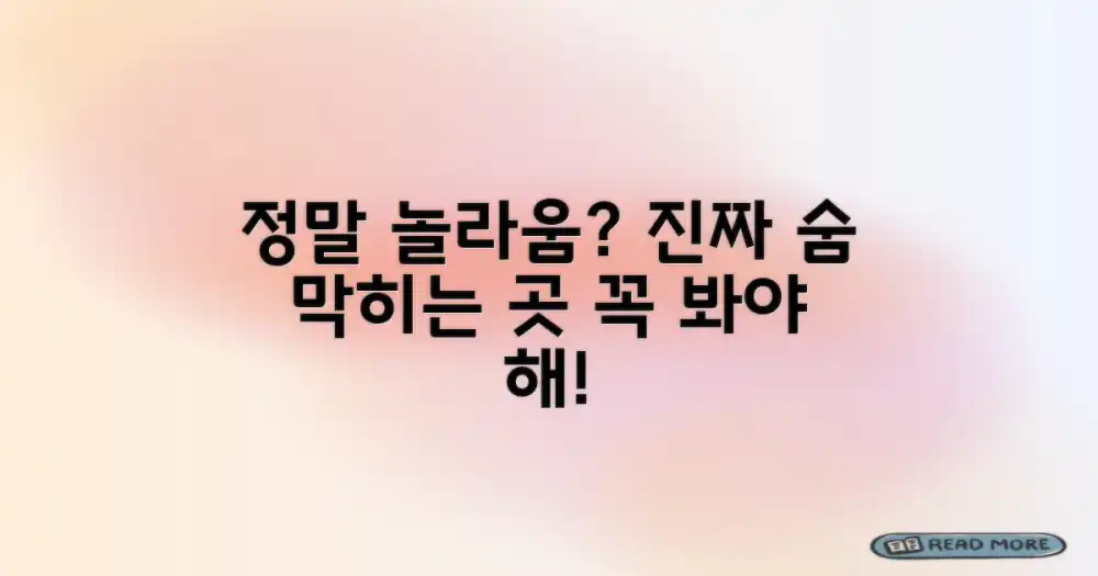 정말 놀라운 곳일까요?